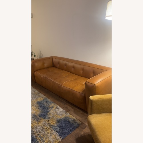 Used Poly and Bark Capa Dark Brown Leather 3+ Seater Sofa for sale on AptDeco