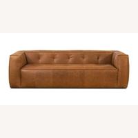Poly and Bark Capa Dark Brown Leather 3+ Seater Sofa