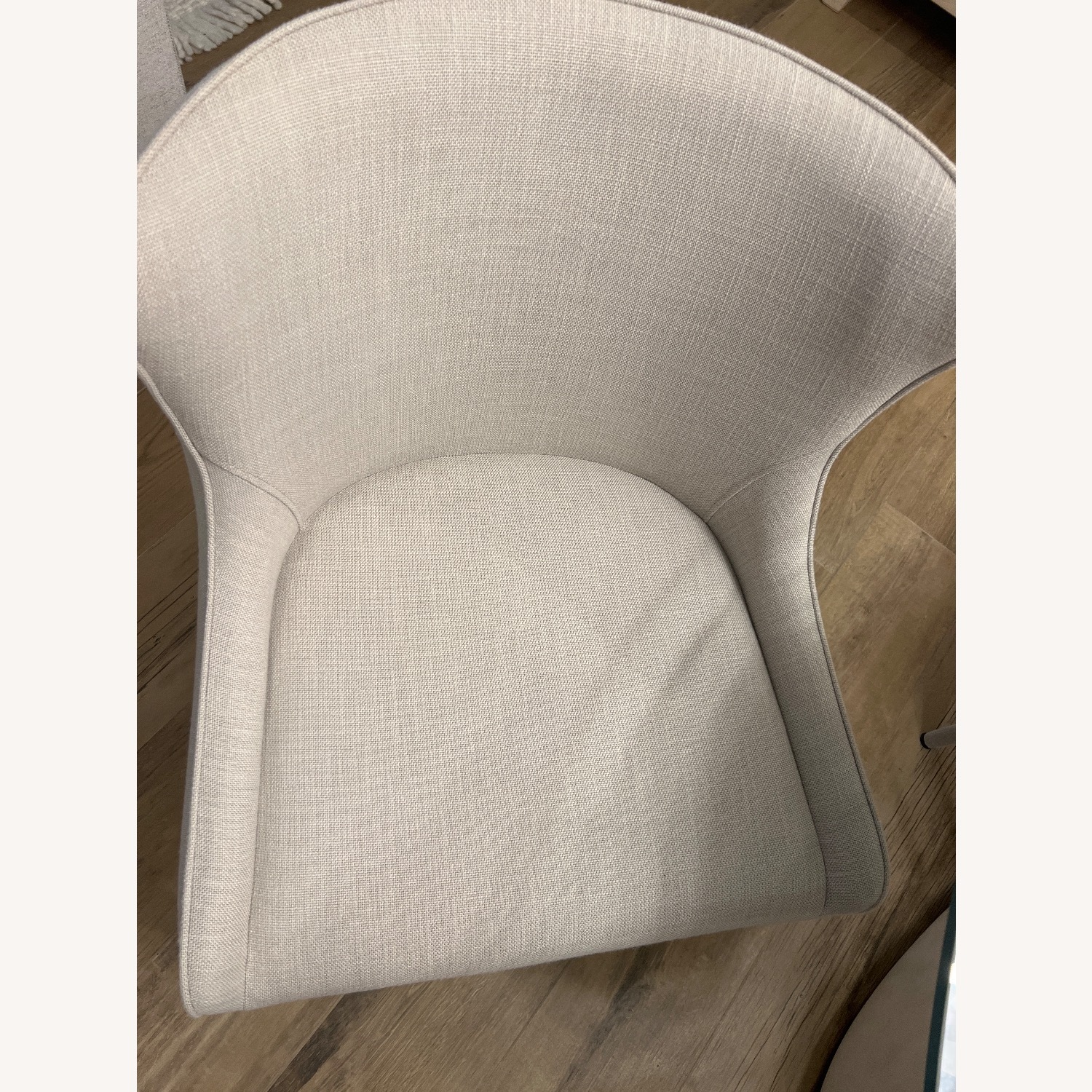 Restoration Hardware Light Gray Dining Chairs - image-4