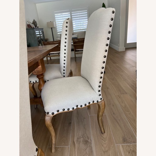 Used Pottery Barn Natural Fabric Dining Chairs for sale on AptDeco