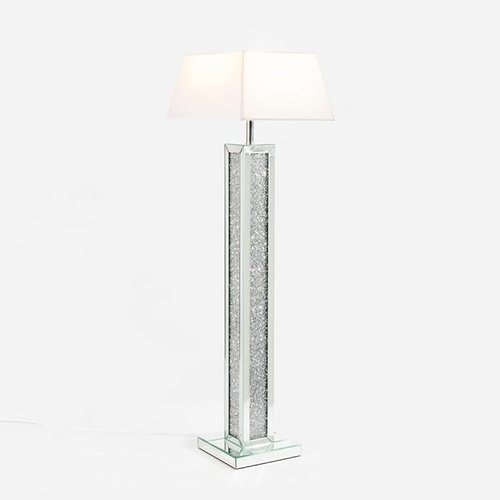 Used Stainless Steel/Glass Floor Lamp for sale on AptDeco