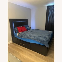 Bob's Discount Furniture Black Wood Queen Bed