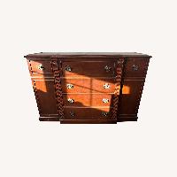 Maddox Colonial Mahogany China Cabinet - Bottom