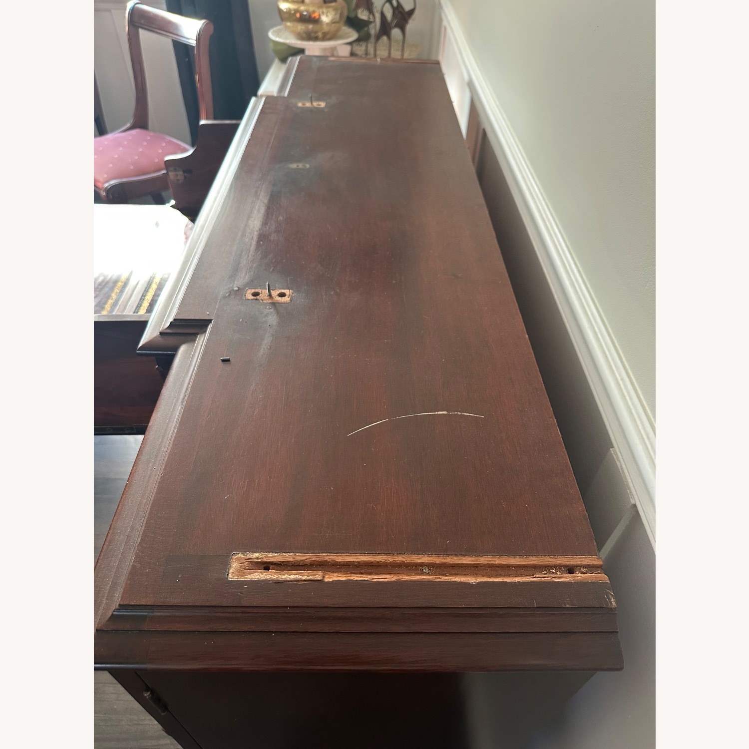 Maddox Colonial Mahogany China Cabinet - Bottom - image-4