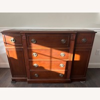 Maddox Colonial Mahogany China Cabinet - Bottom