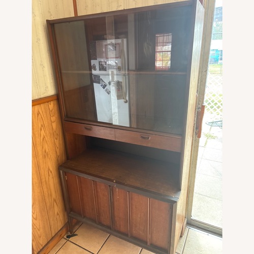 Used Keller International Dark Brown Wood Wall Unit for sale on AptDeco