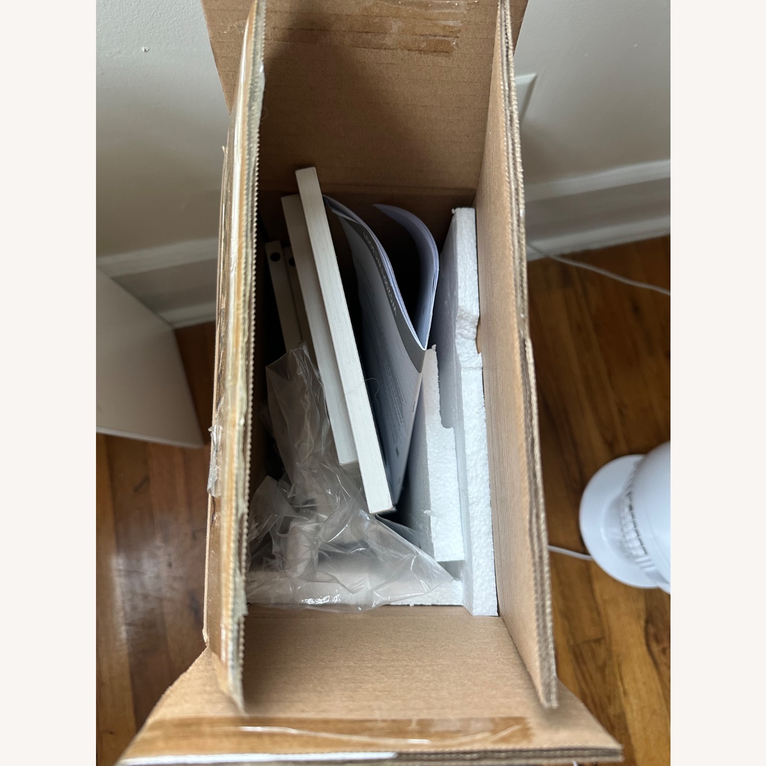 White Wood Wall Unit - image-7