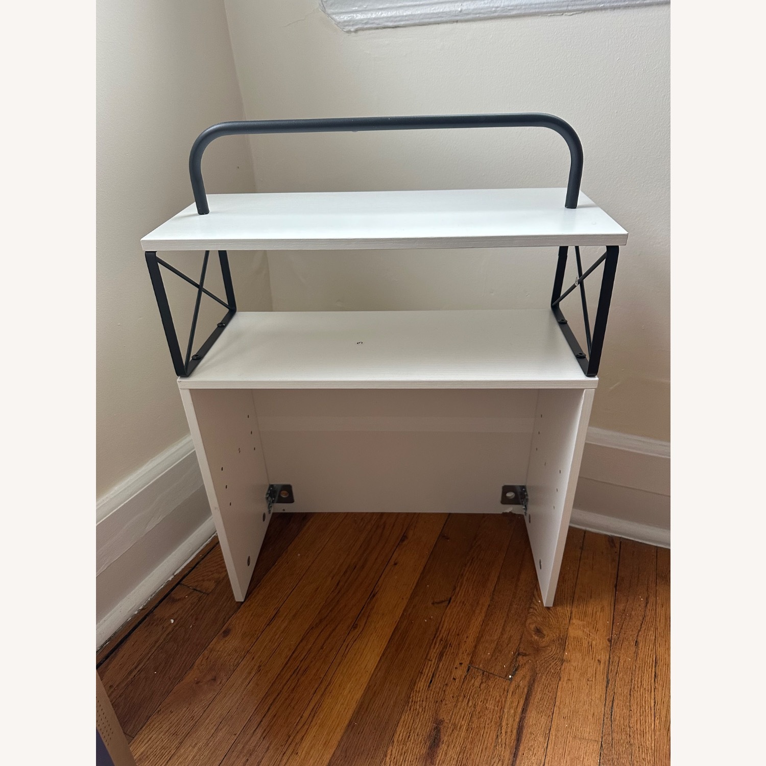 White Wood Wall Unit - image-1