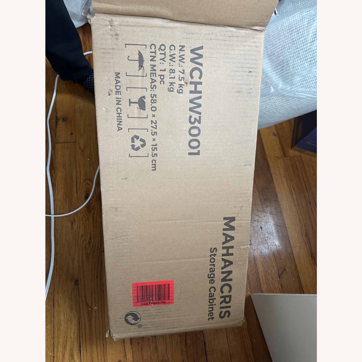 White Wood Wall Unit - image-8