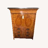 Vintage/Antique Light Brown Wood Armoire