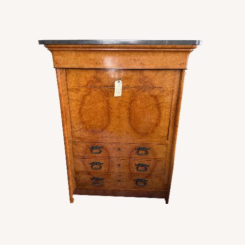 Used Vintage/Antique Light Brown Wood Armoire for sale on AptDeco