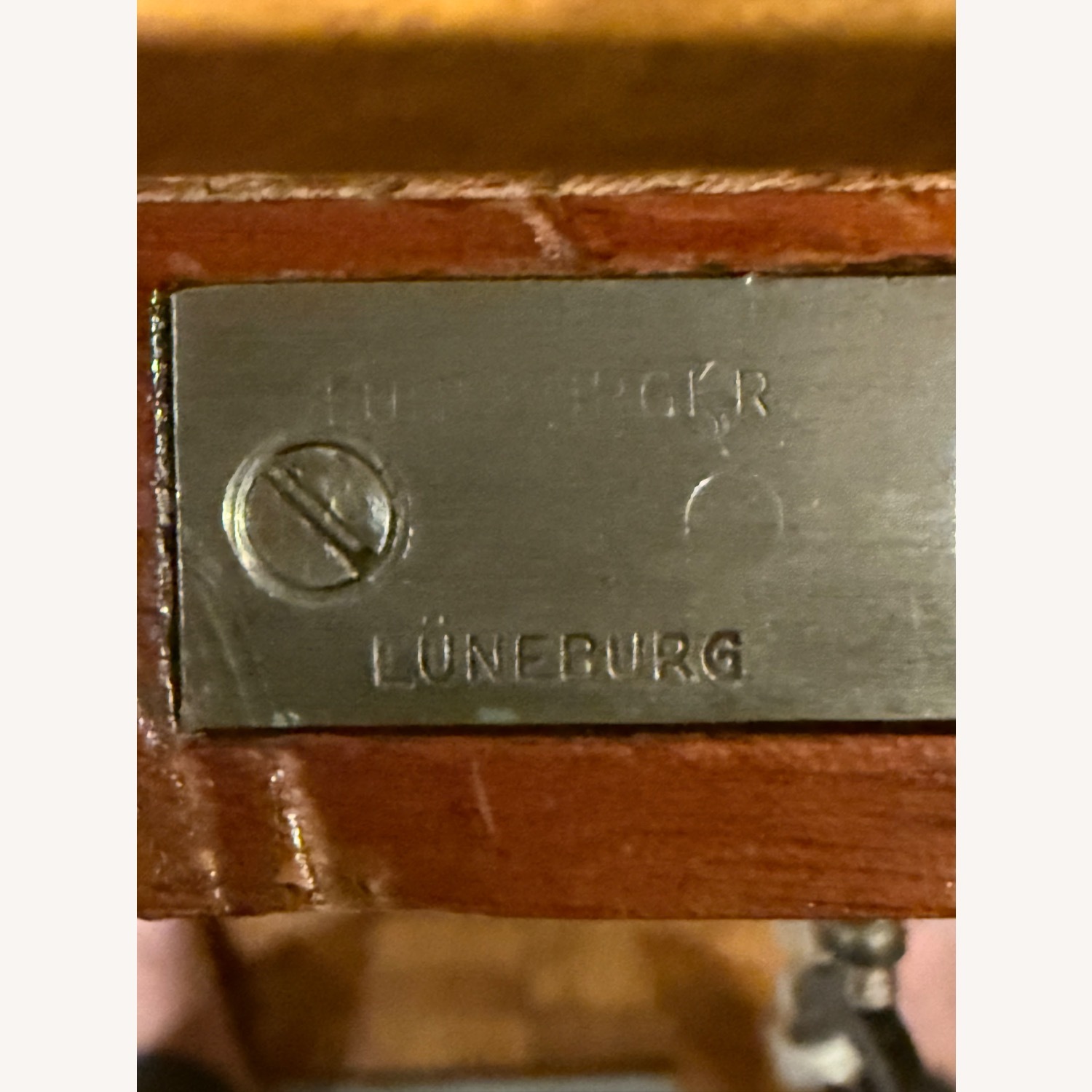  Dark Brown Leather Inlaid Shagreen Top - image-5