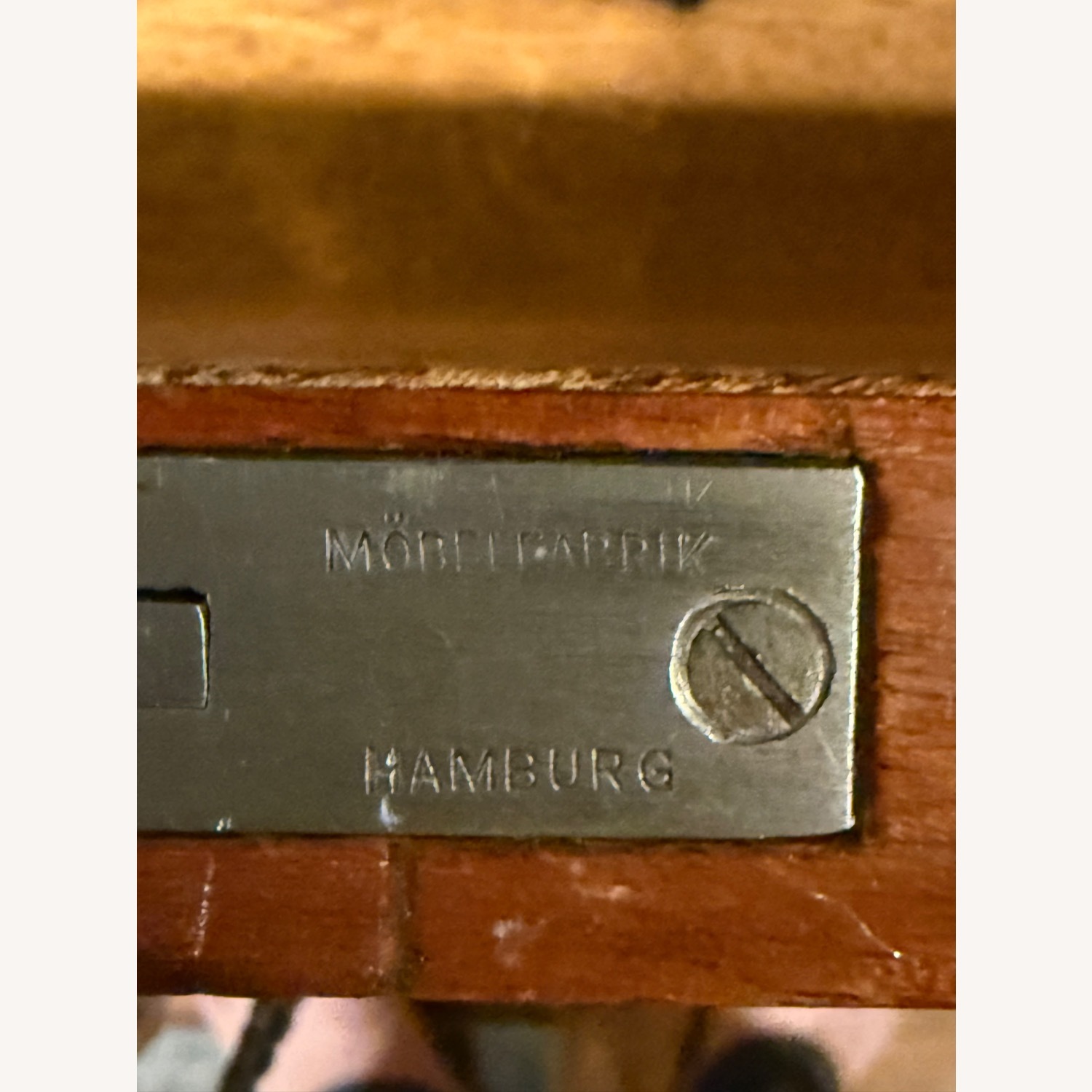  Dark Brown Leather Inlaid Shagreen Top - image-6