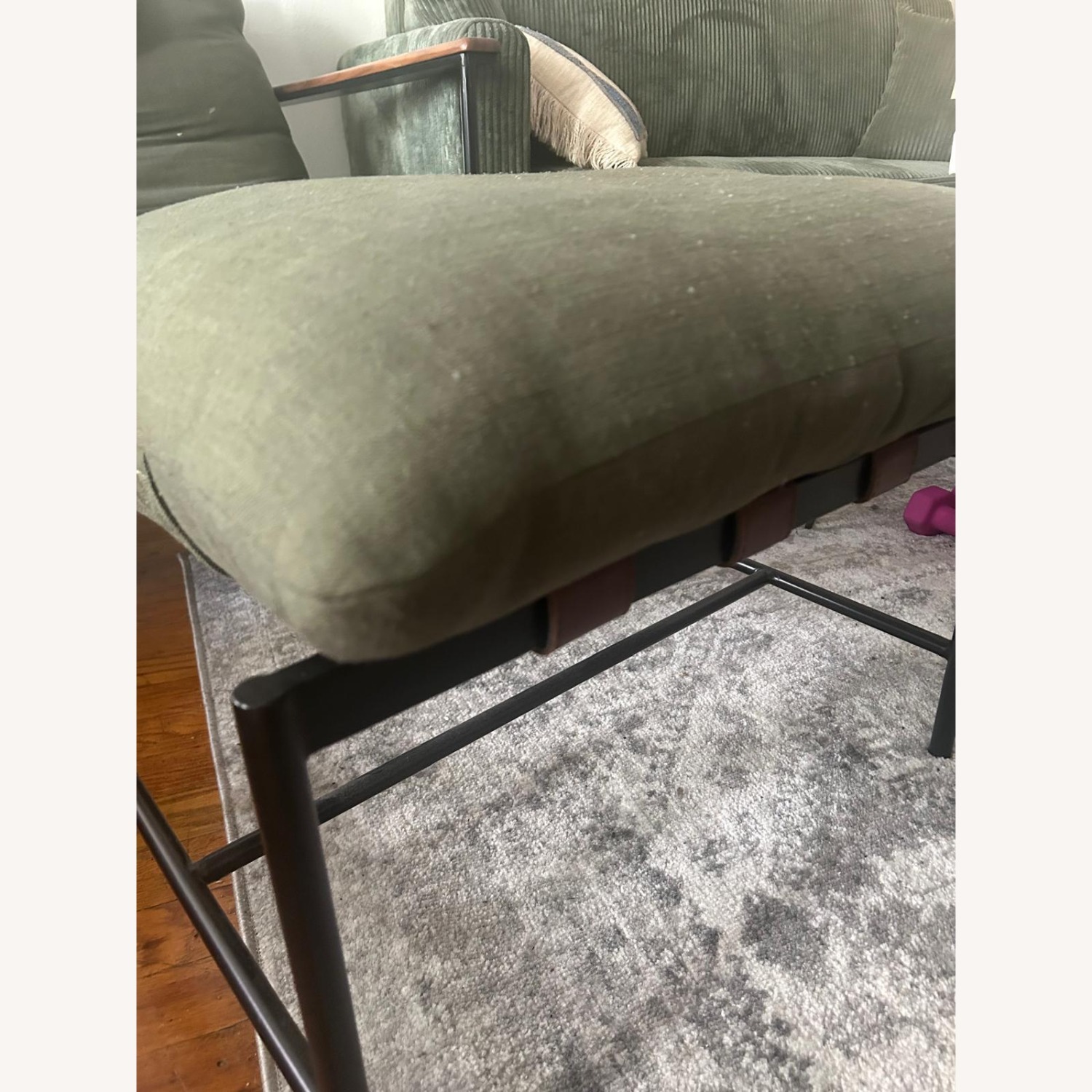 Denver Modern Green Chair and a Half - image-6