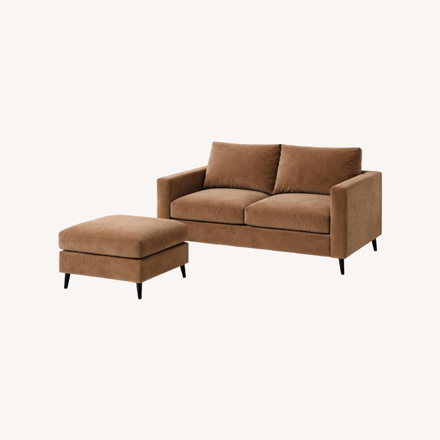 West Elm Andes Sofa With Ottoman - image-0