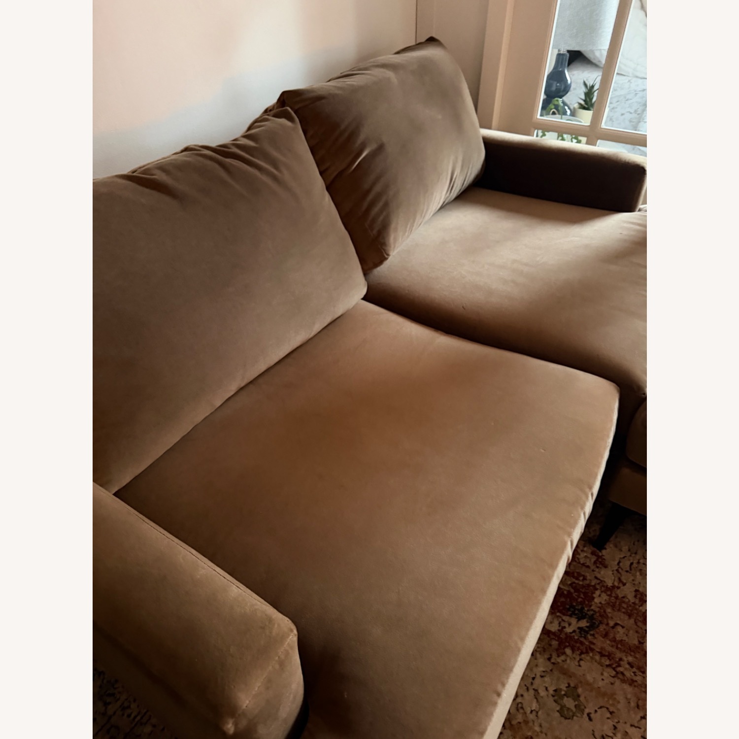 West Elm Andes Sofa With Ottoman - image-1