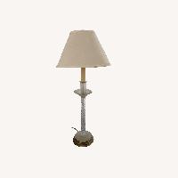 Fredrick Cooper White Glass Table Lamp