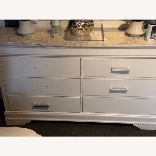 Used White Wood Dresser for sale on AptDeco