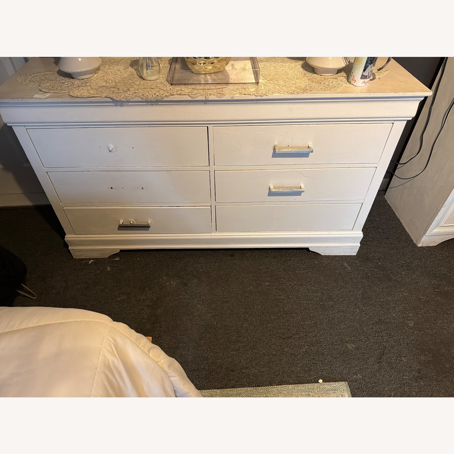 White Wood Dresser - image-1