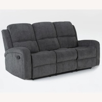 Living Spaces Dark Gray Fabric 3+ Seater Sofa