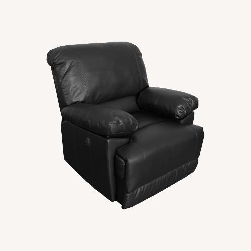 Used Wayfair Black Leather Recliner for sale on AptDeco
