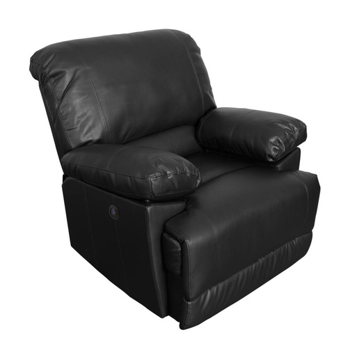 Used Wayfair Black Leather Recliner for sale on AptDeco