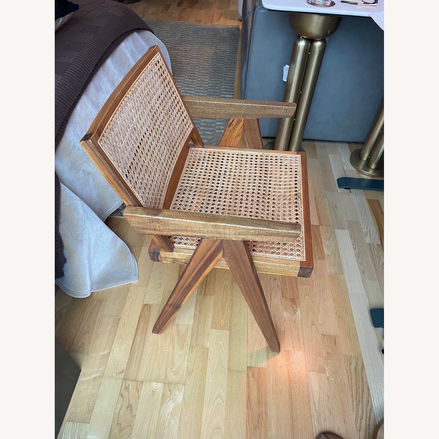 Jeanneret Mid - Century Dining Armchairs x 2  - image-3