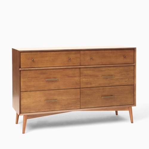 Used West Elm Acorn Mid-Century 6-Drawer Dresser (56") for sale on AptDeco