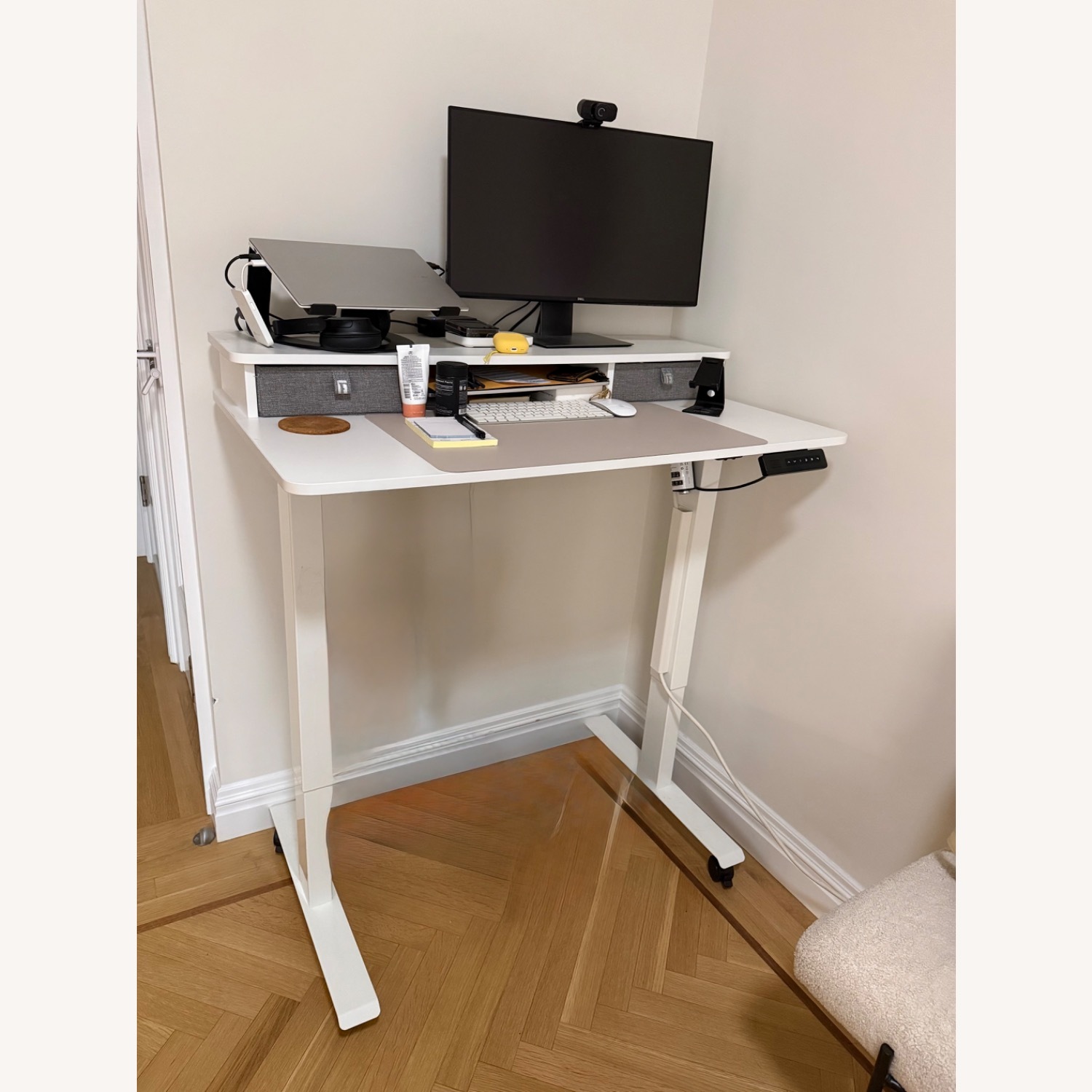 White standing desk - image-1