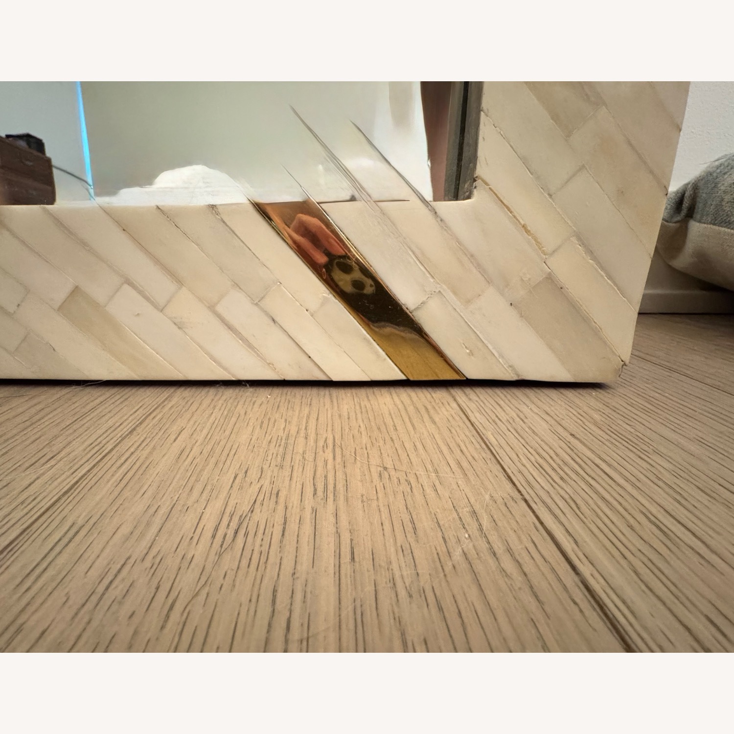 West Elm Brass & Bone Rays Floor Mirror - image-3