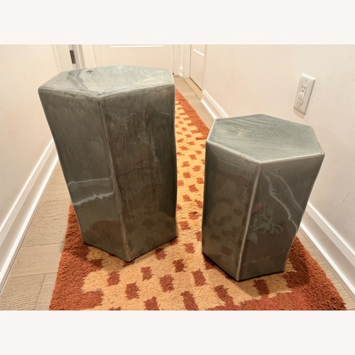 Used Ceramic Hexagon Side Tables for sale on AptDeco