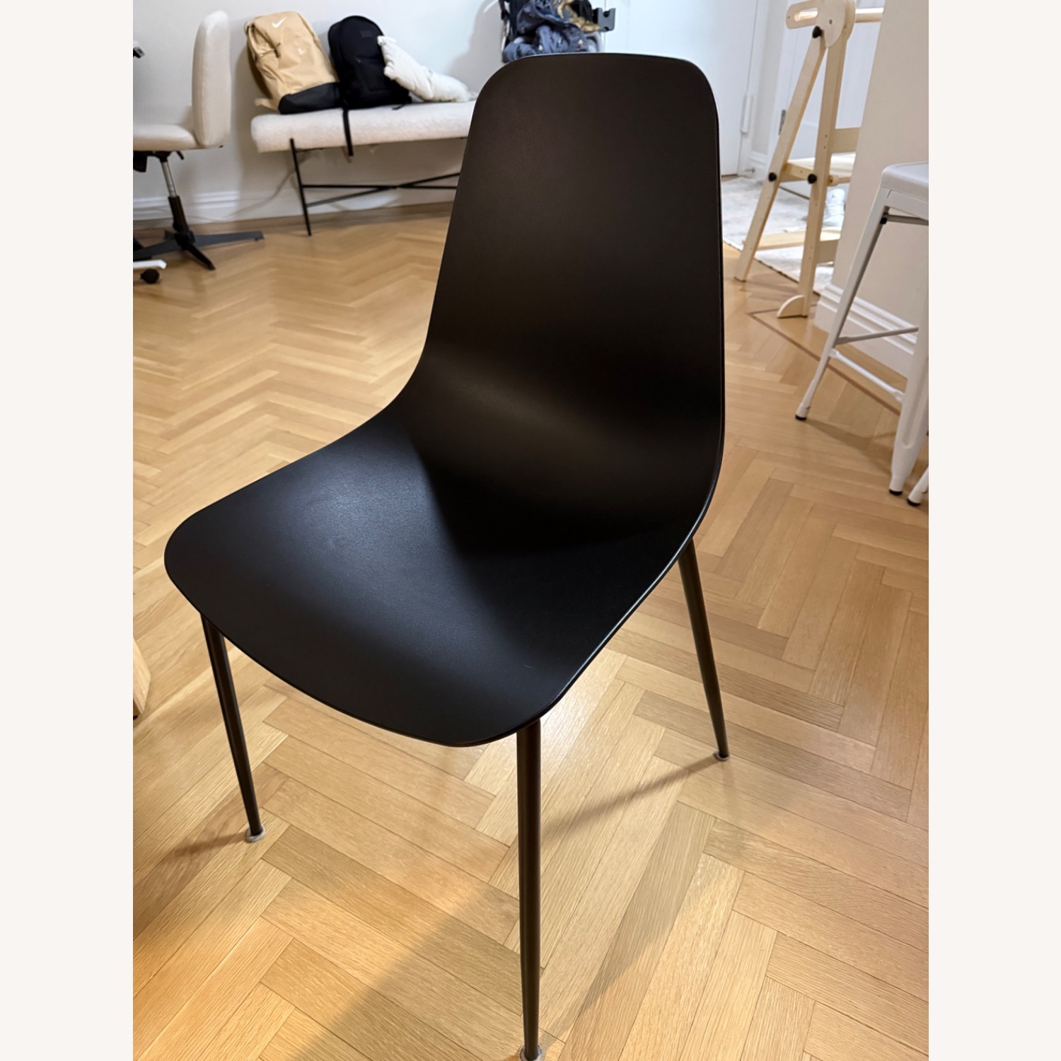 Article Natural Wood Dining Table with Black Chairs - image-4