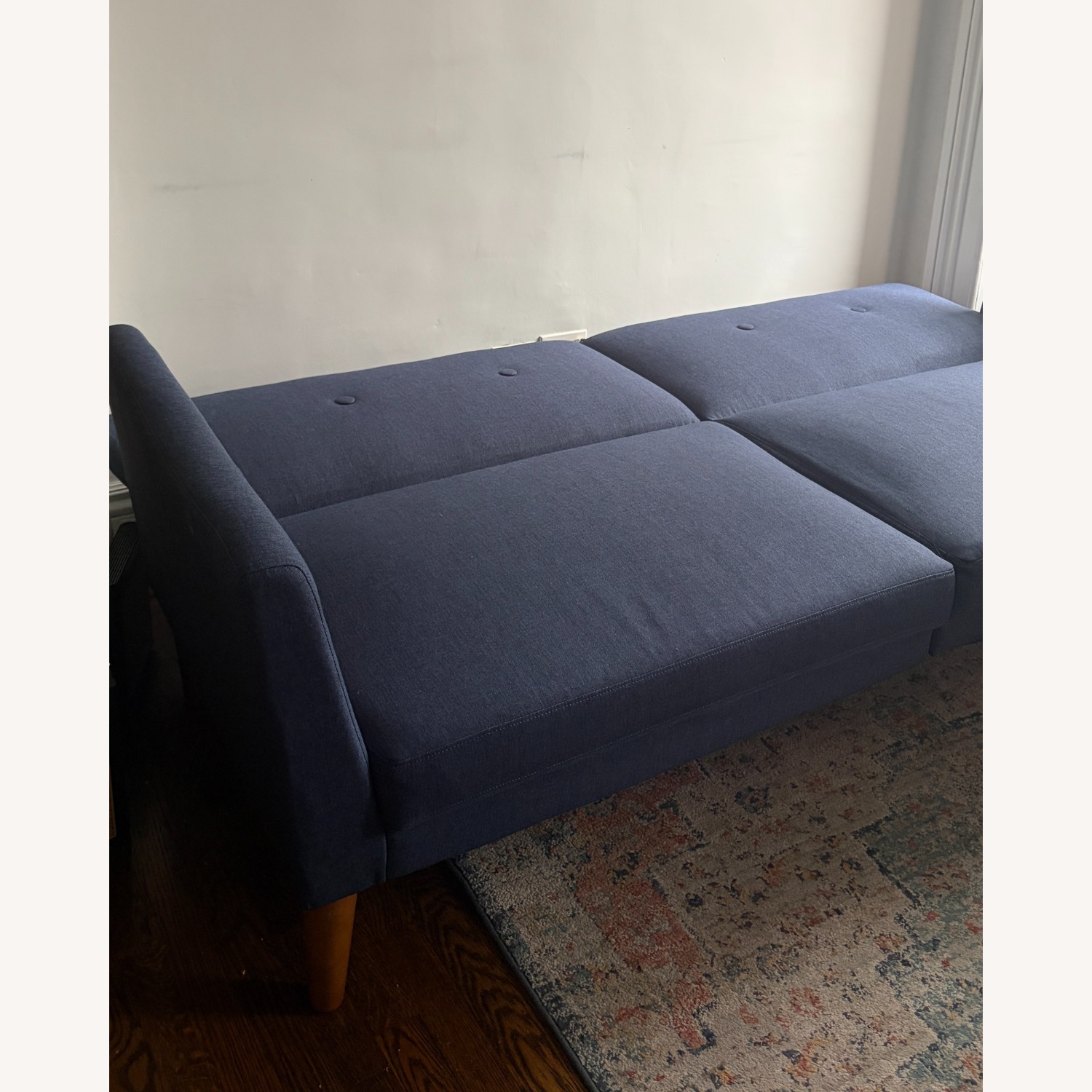 80.5" Wide Linen Convertible Sofa - image-3