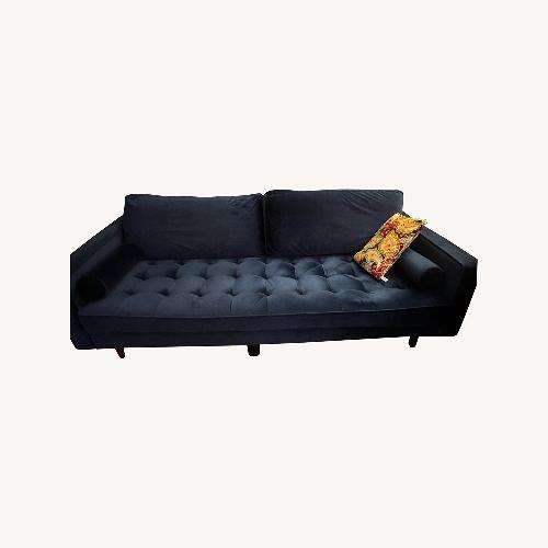 Used Blue Velvet Sofa for sale on AptDeco