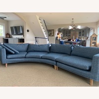 Curved Blue 2+ Piece Sectional