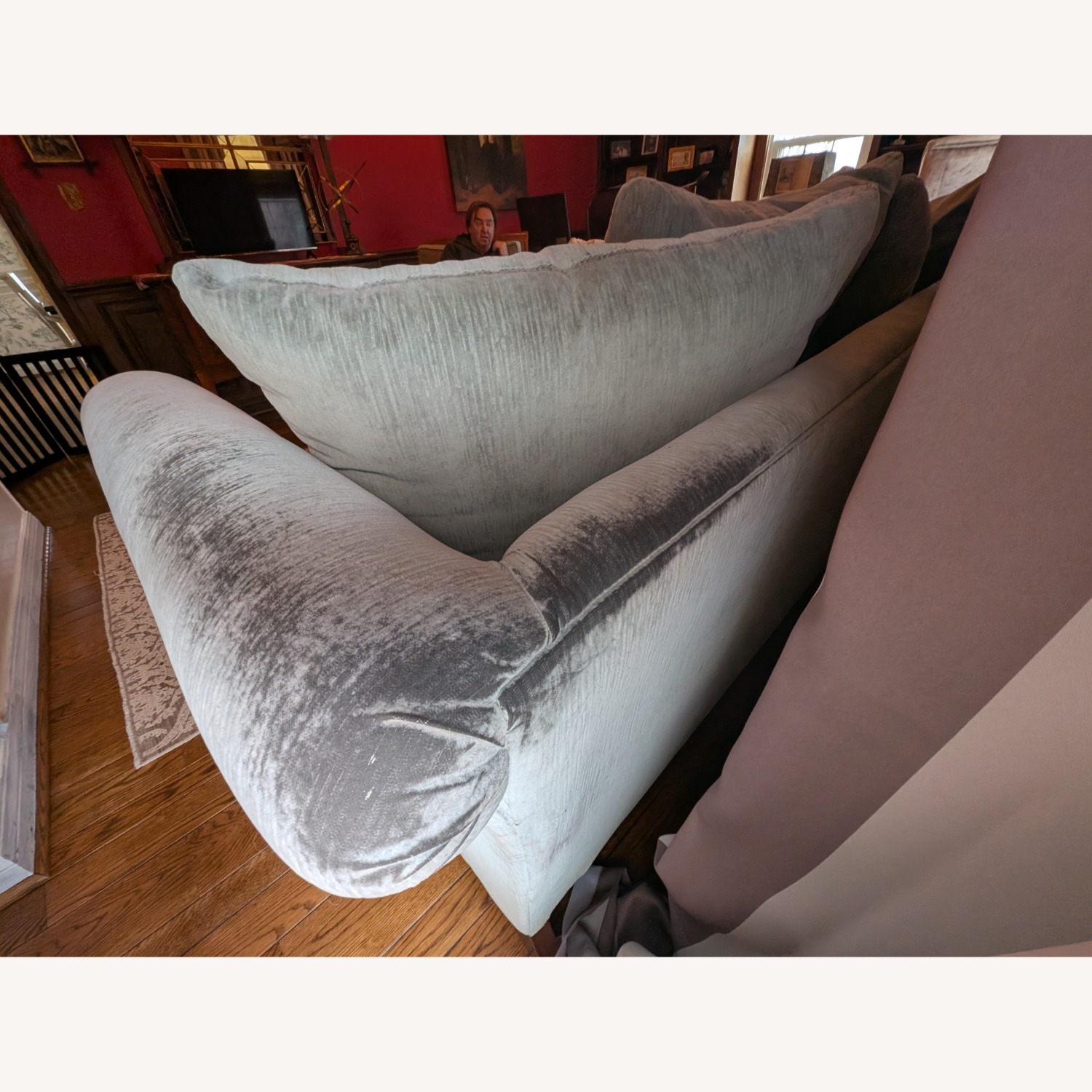 Havertys Traditional Brown Sofa - image-5