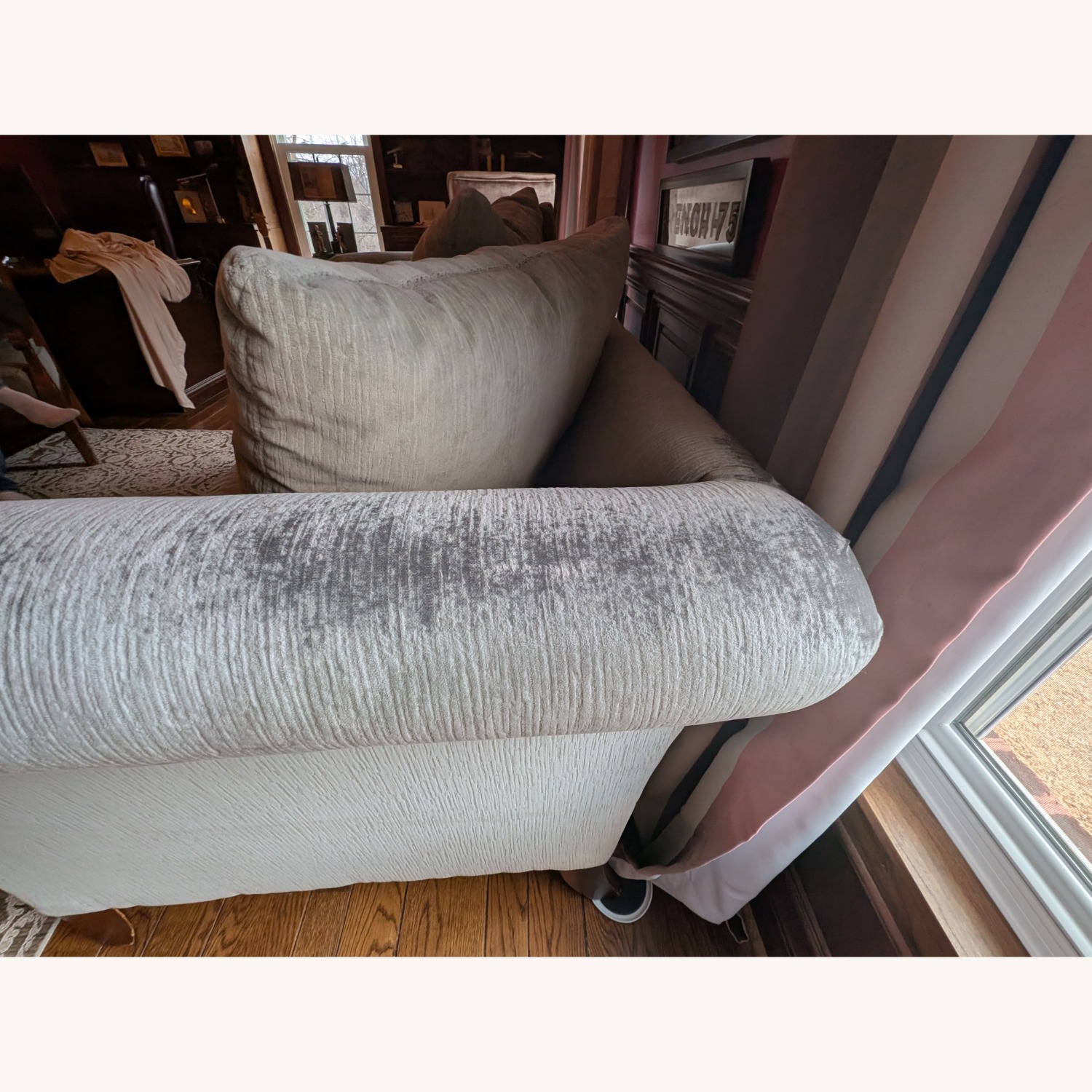 Havertys Traditional Brown Sofa - image-4