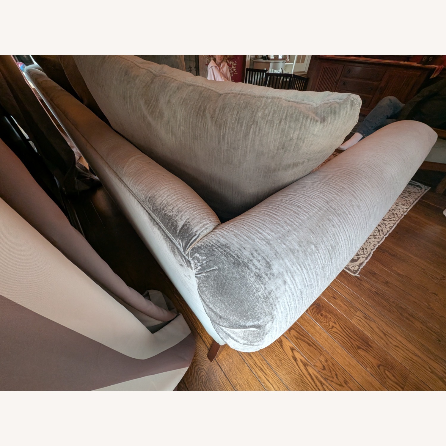 Havertys Traditional Brown Sofa - image-3