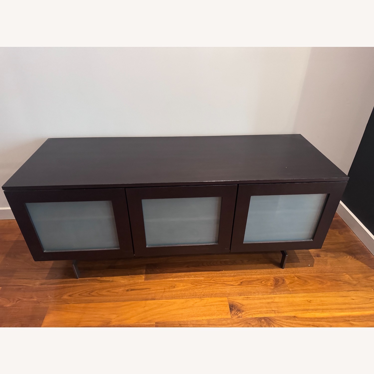 Desiron Darin Dark Walnut 3 Door Console Sideboard - image-1