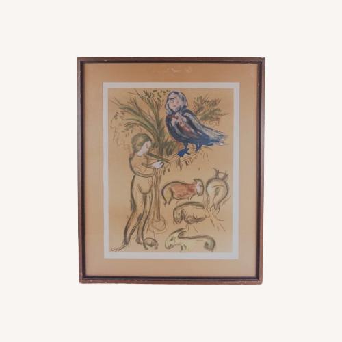 Used Marc Chagall The Flute Player for sale on AptDeco