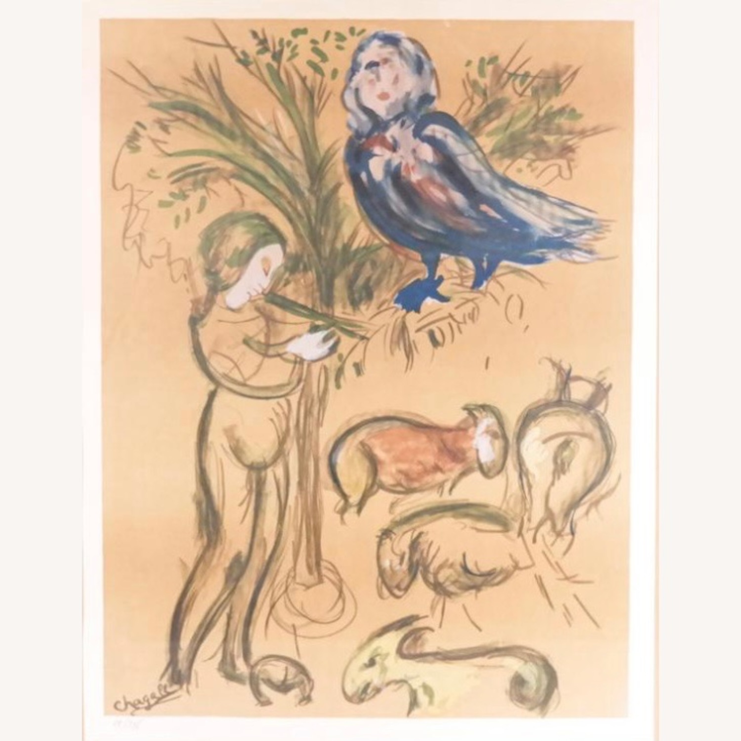 Marc Chagall The Flute Player - image-4