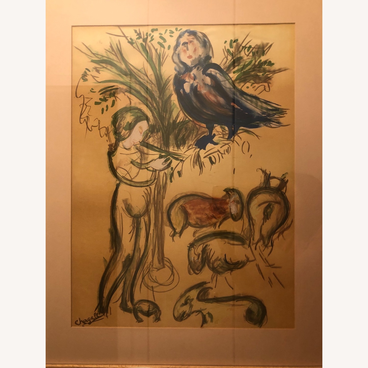 Marc Chagall The Flute Player - image-2