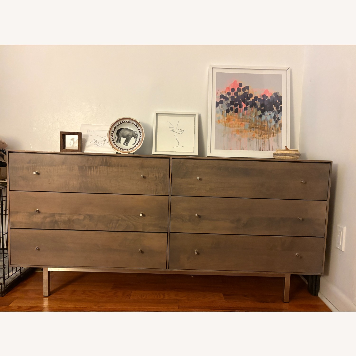 Room & Board Hudson Light Gray Wood Dresser - image-3