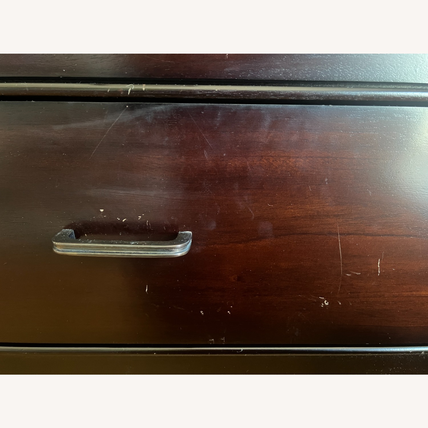 Crate & Barrel Dark Brown Wood Dresser - image-5