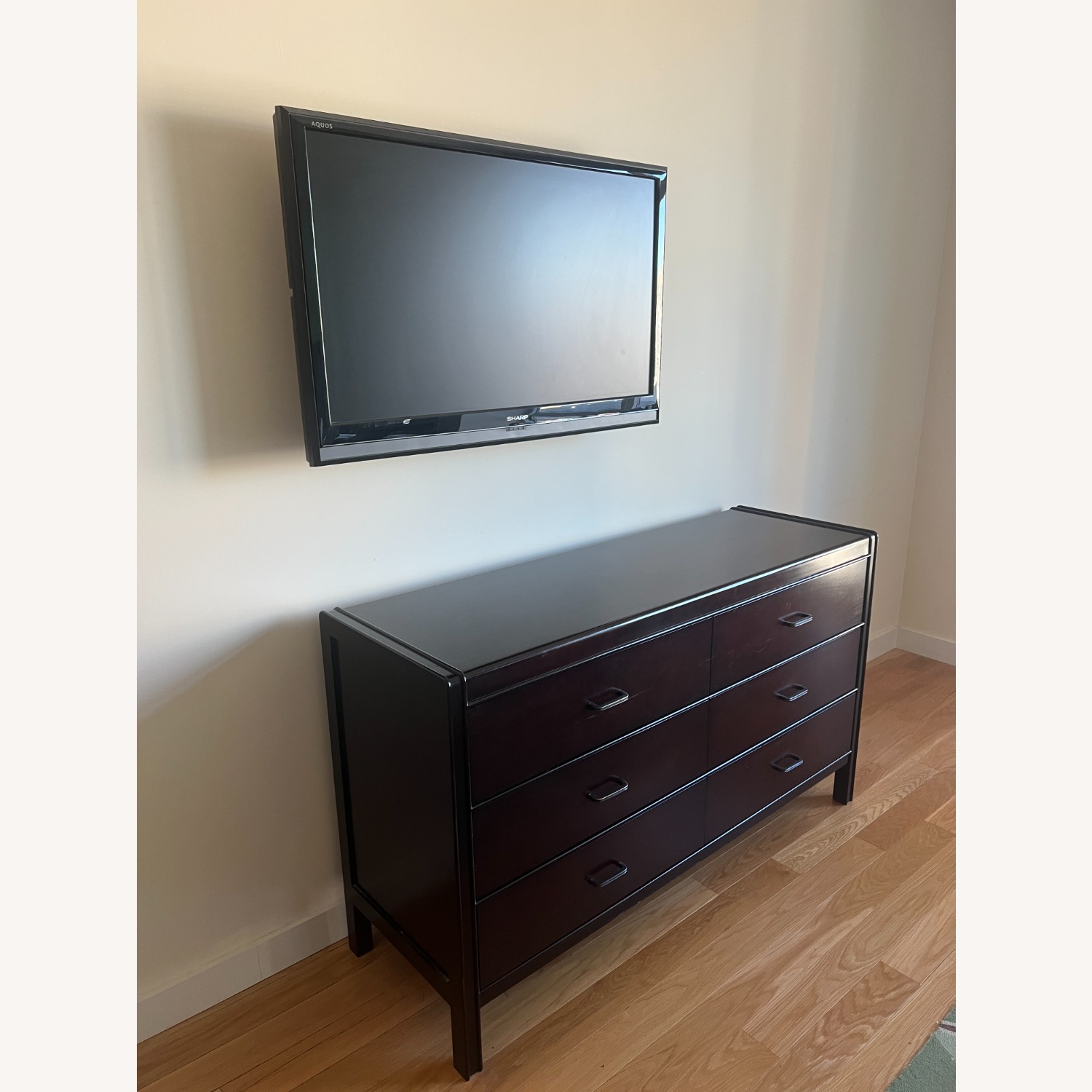 Crate & Barrel Dark Brown Wood Dresser - image-1