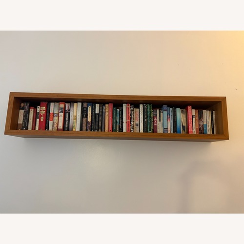 Used Custom Made Solid Walnut Hanging Bookcase for sale on AptDeco