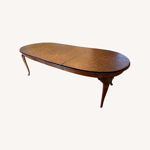 Used Henkel Harris Queen Anne Wood Dining Table for sale on AptDeco