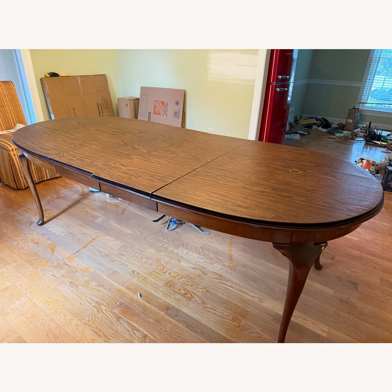 Henkel Harris Queen Anne Wood Dining Table - image-2