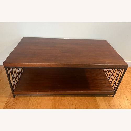 Used Wood & Metal Coffee Table for sale on AptDeco