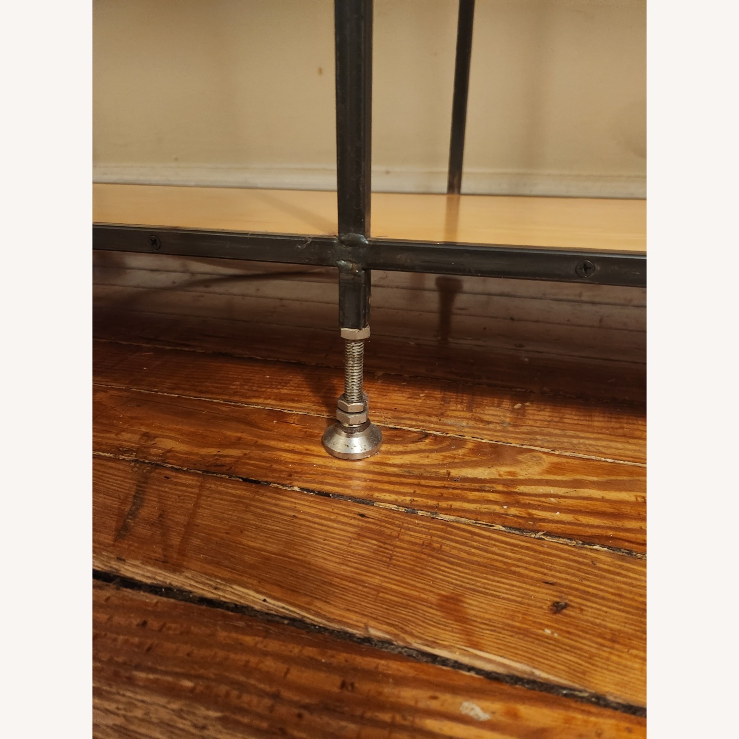  Industrial Maple/Raw Steel Shelving Unit - image-3